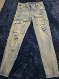 Cargo jeans steaight denim jeans