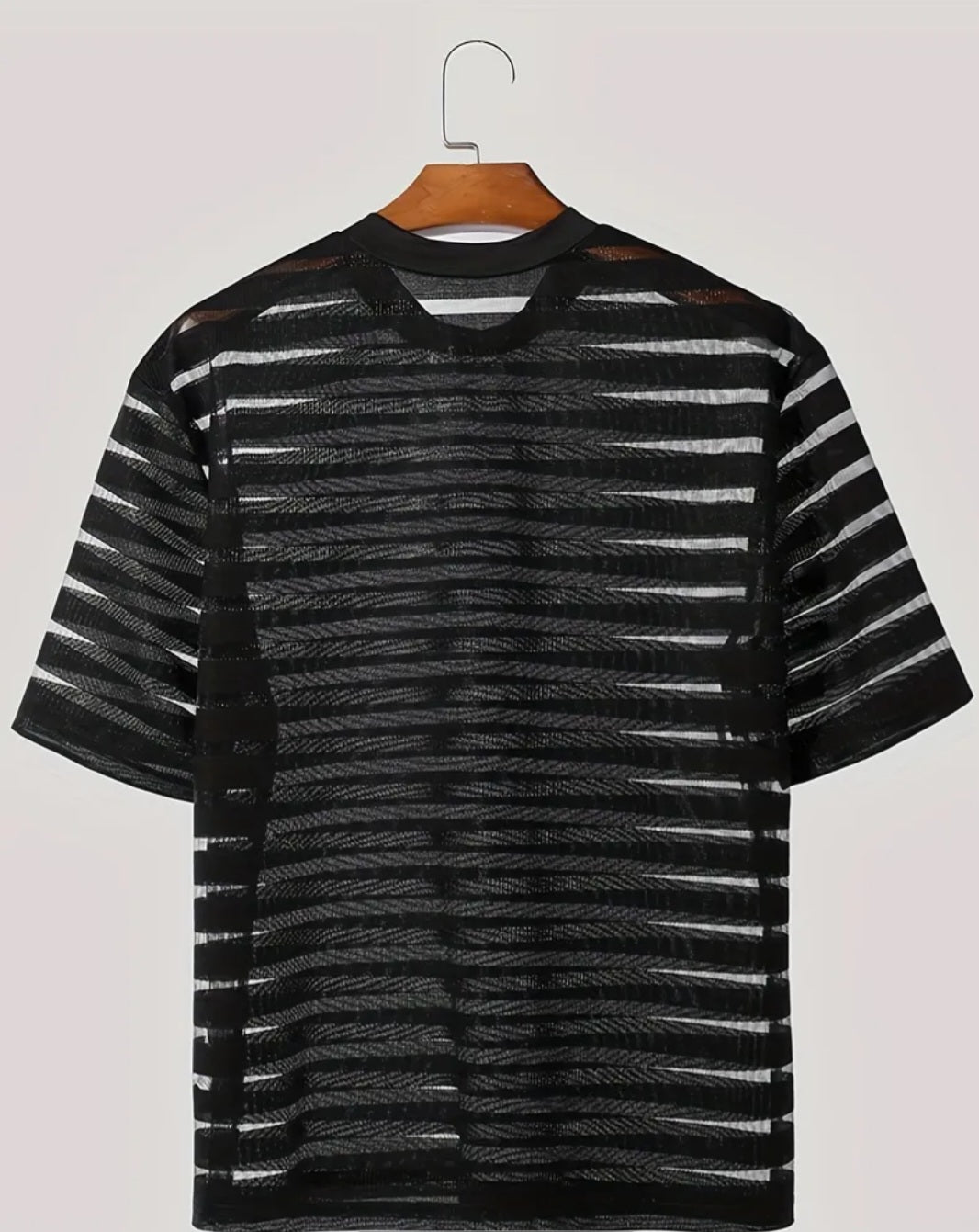 Black mesh shirt